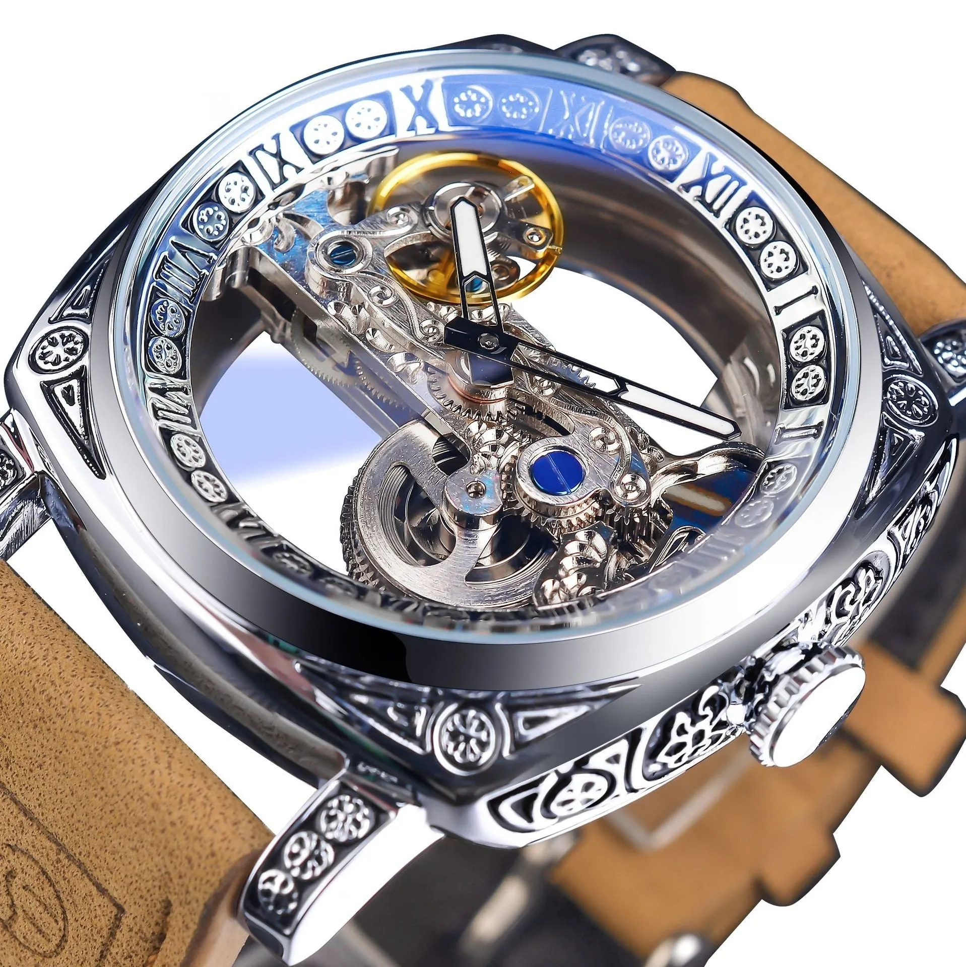 Men's Hollow Mechanical Automatic Luxury Watch