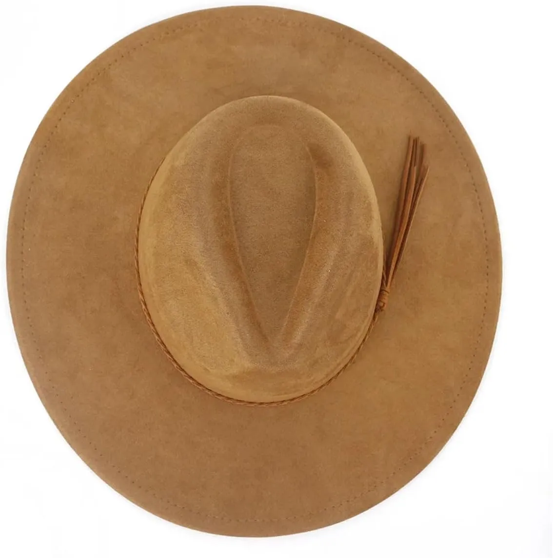 Men's Vintage Suede Hats Classic Wide Brim Fedora Hat for Women Men Church Floppy Panama Jazz Cap
