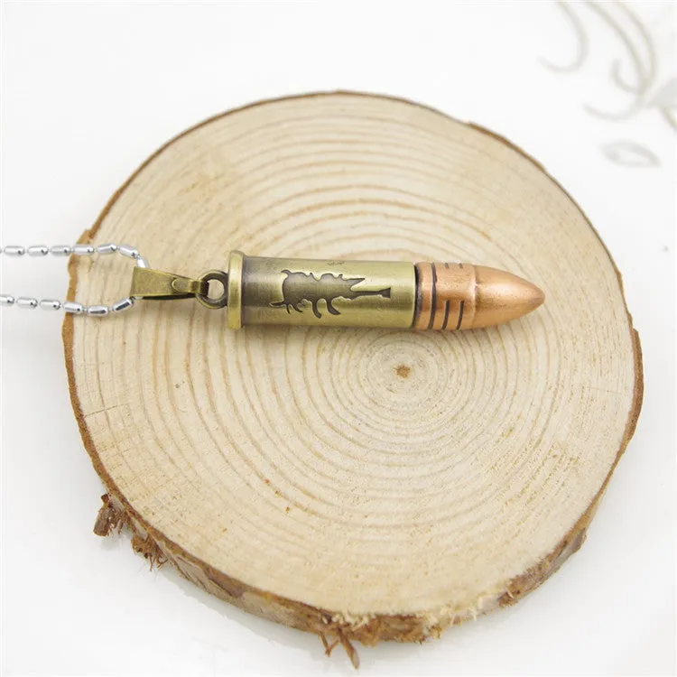 New Hot Sale Fashion men Jewelry Bullet Chain men's Stainless Steel Necklaces For Men