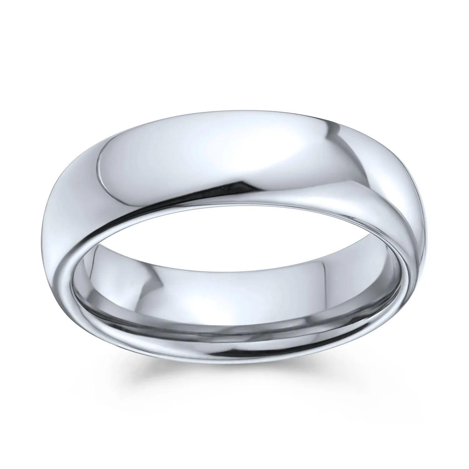 Plain Dome Tungsten Wedding Band Gold Plated Comfort Fit Ring for Men