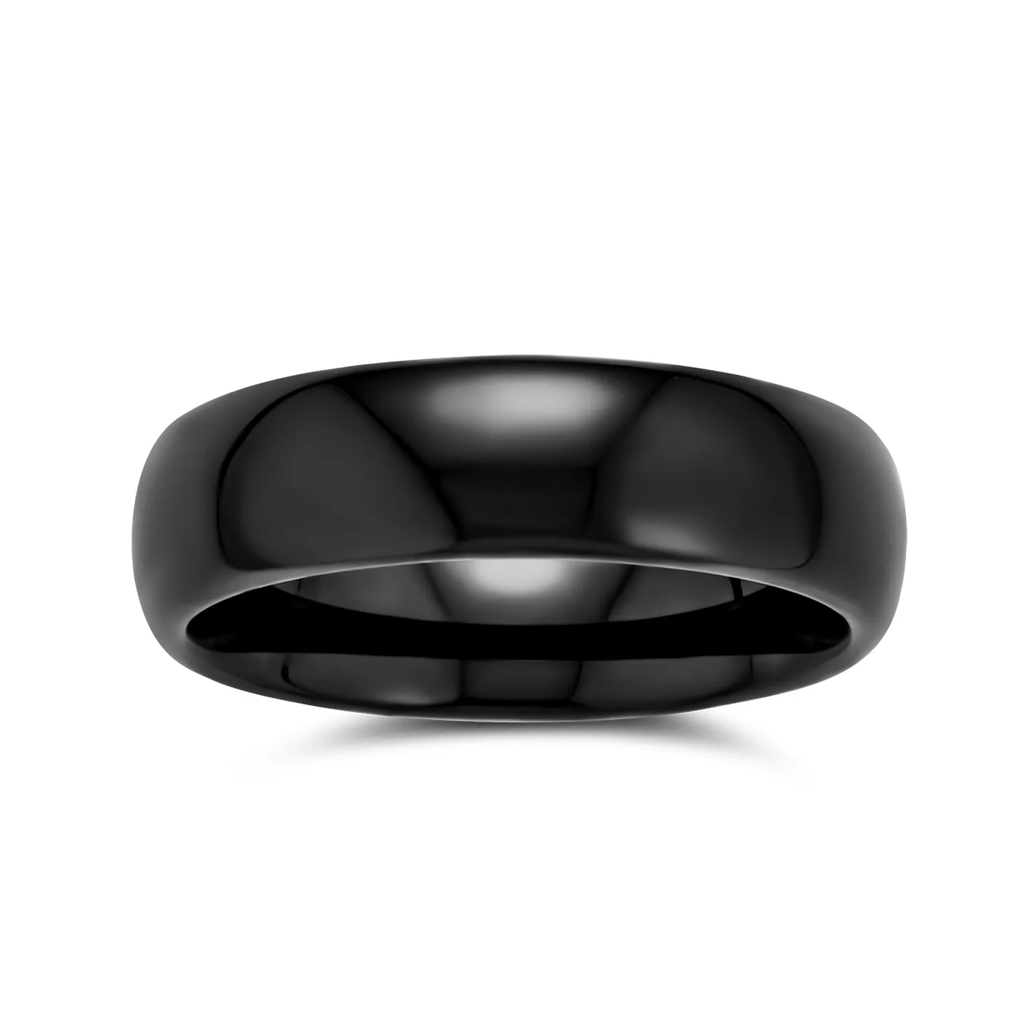 Plain Dome Tungsten Wedding Band Gold Plated Comfort Fit Ring for Men