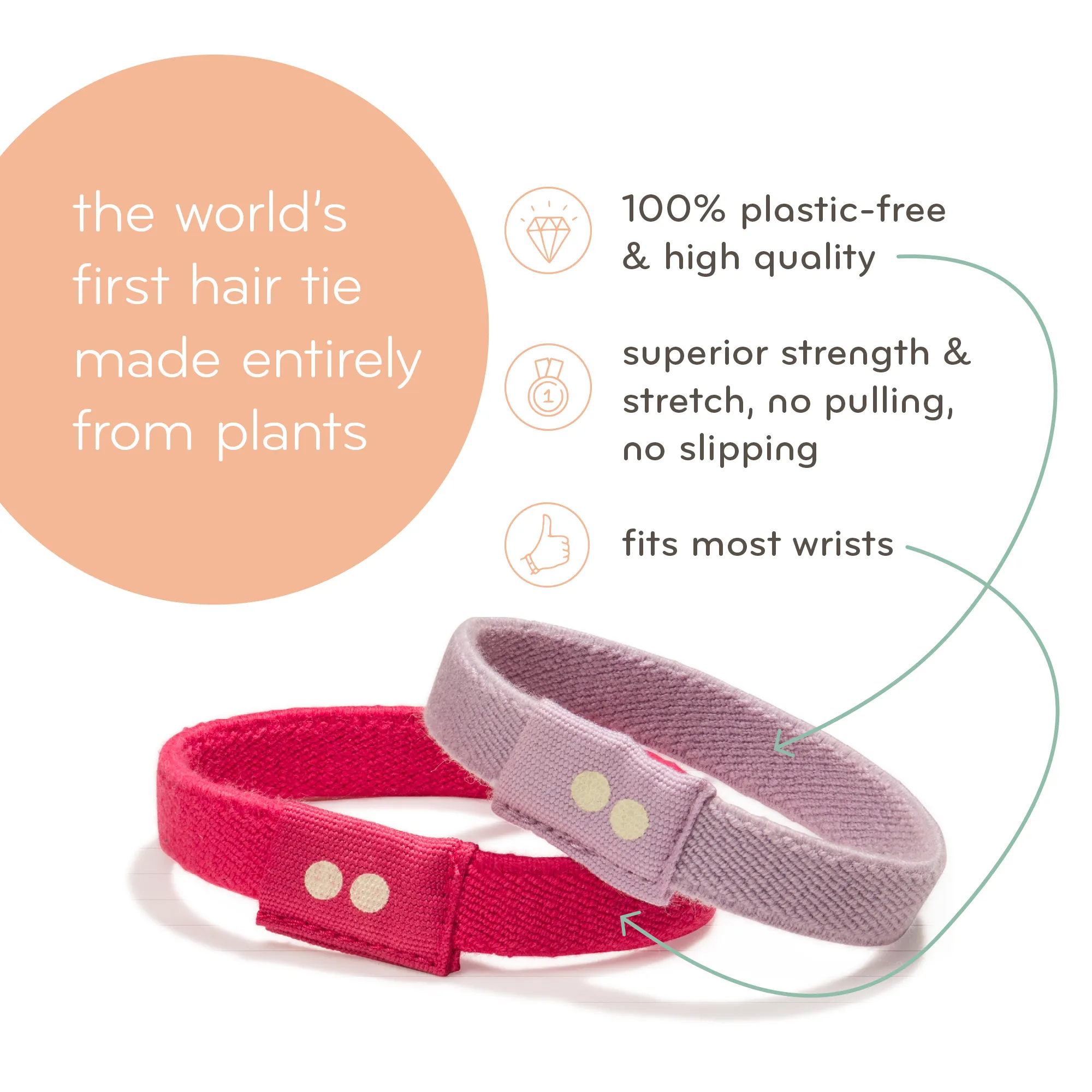 Plastic-Free Hair Ties