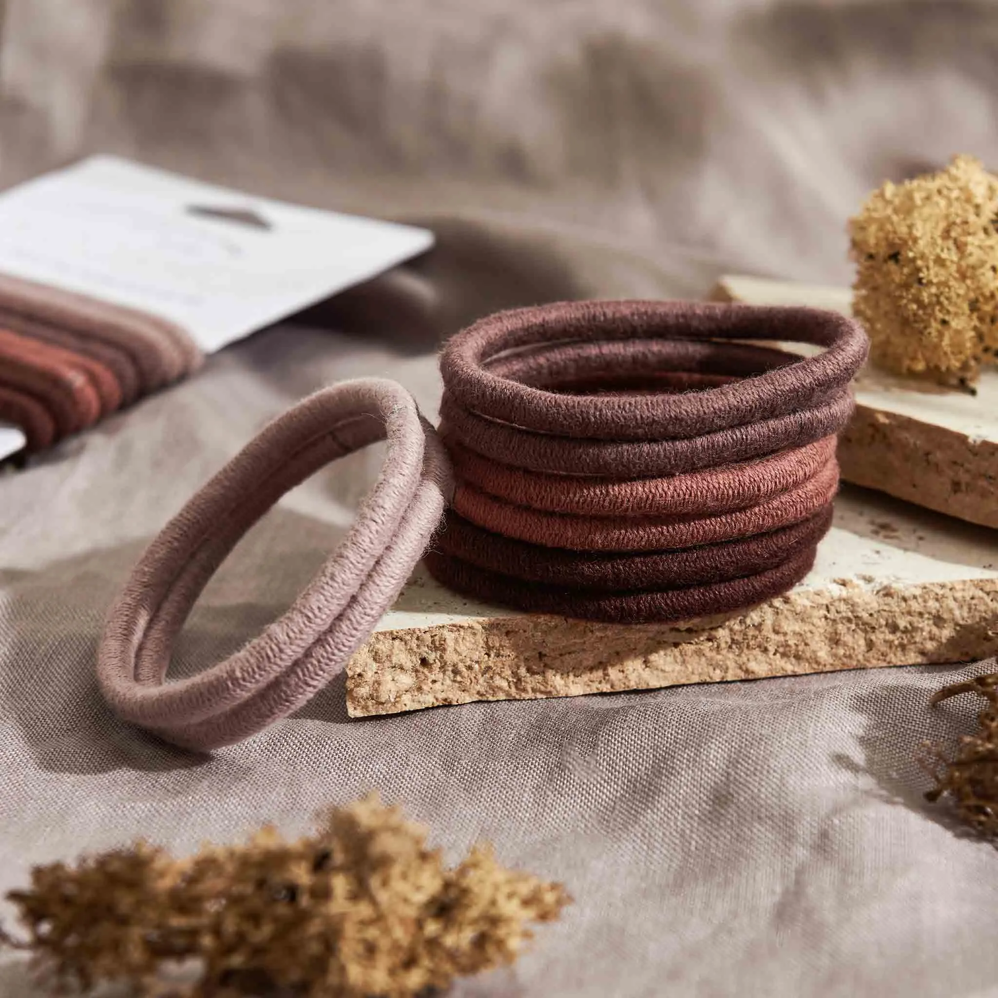 Plastic-Free Mondo Round Hair Ties (8 pack)