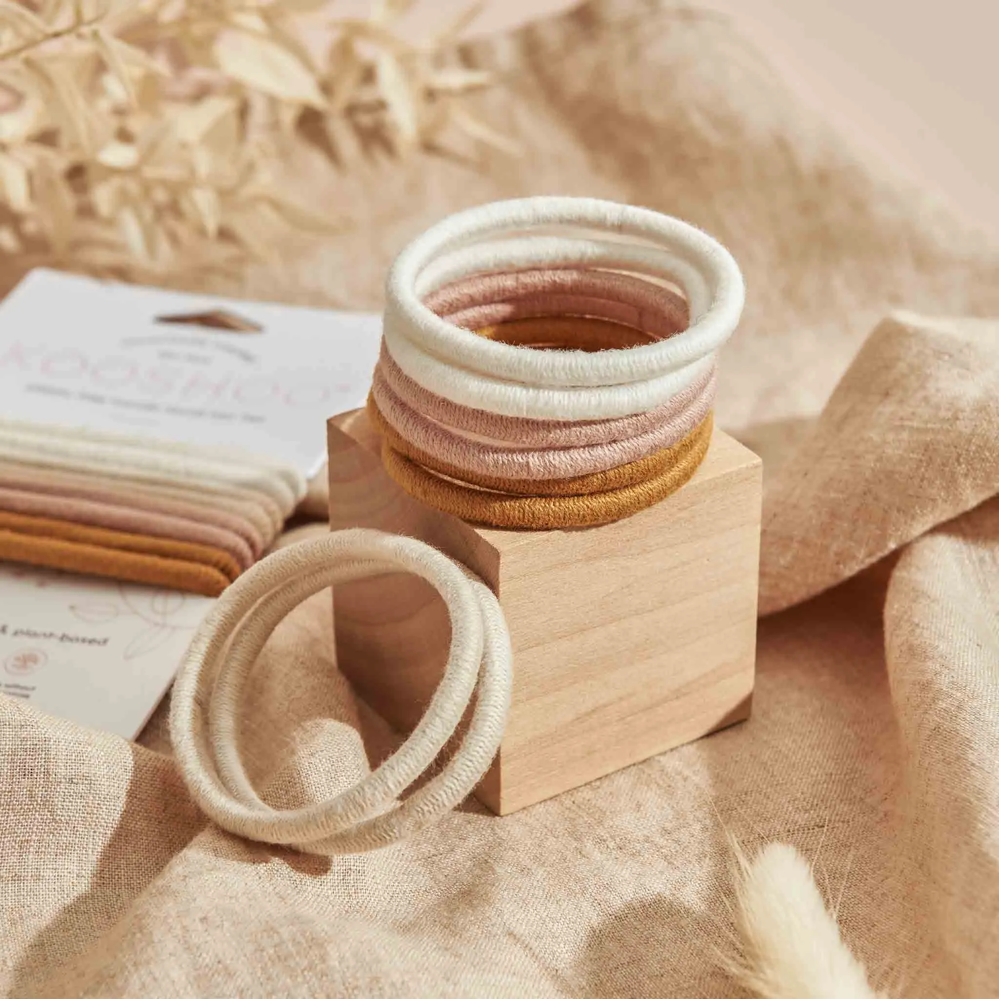 Plastic-Free Mondo Round Hair Ties (8 pack)