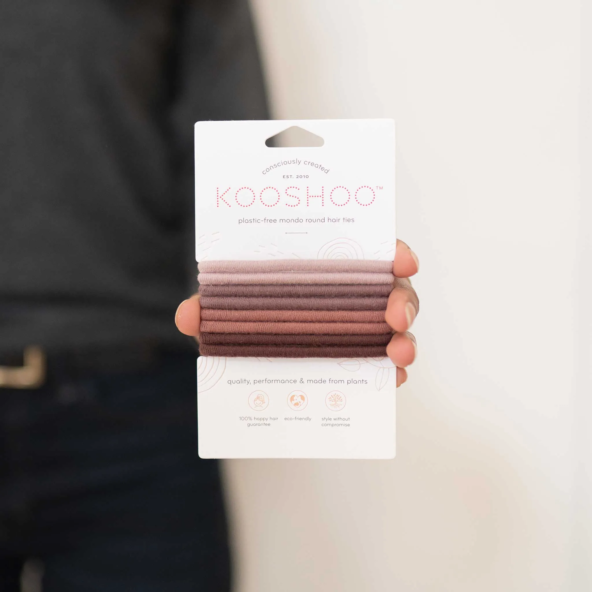Plastic-Free Mondo Round Hair Ties (8 pack)