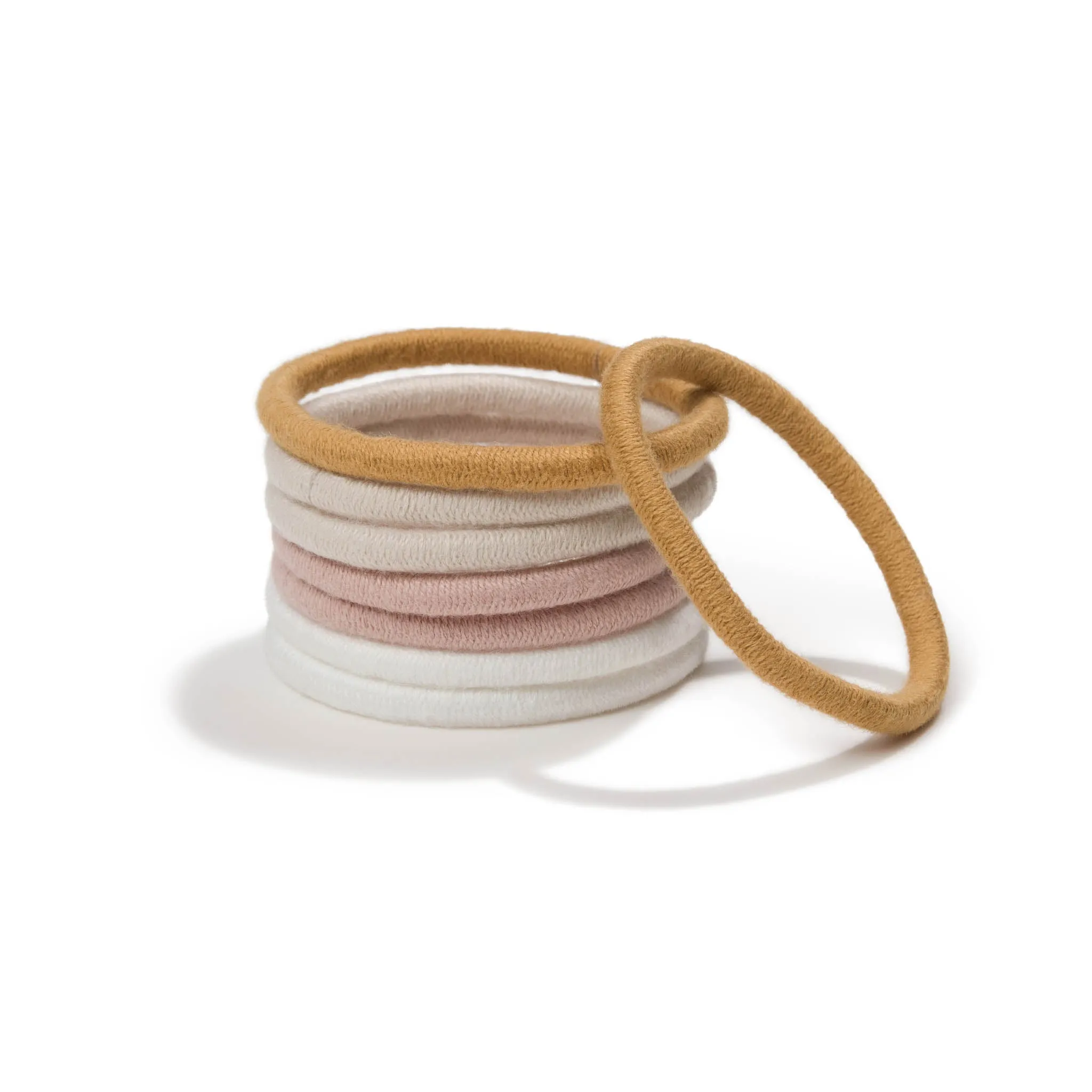 Plastic-Free Mondo Round Hair Ties (8 pack)