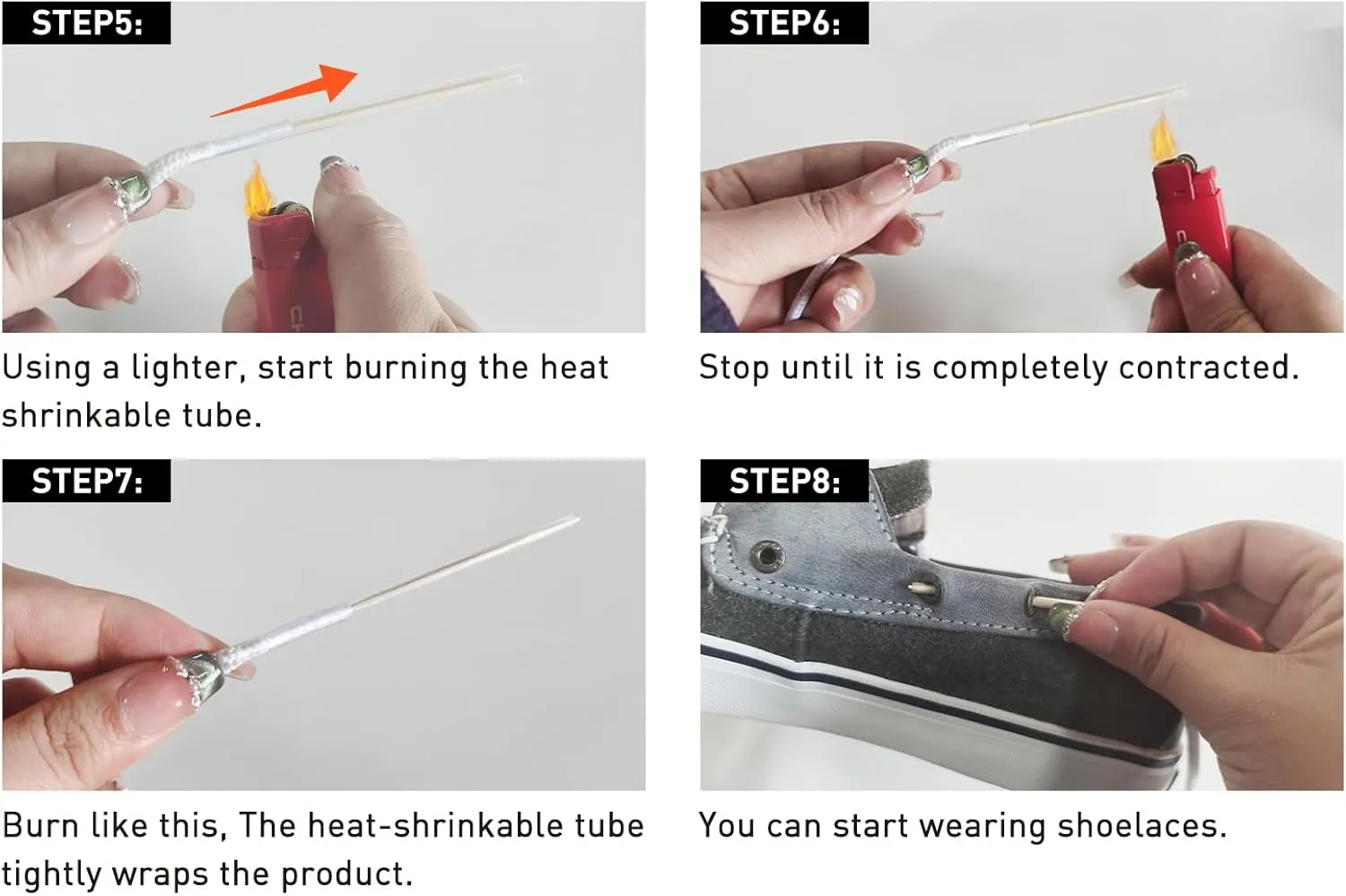 Polyester Shoelaces for Sperry Boat Shoes, 5/32"(4mm) Round Shoe Laces Strings with Needle Replacement Kit