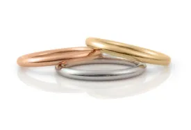 Round Wire Wedding Bands