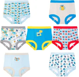 Sesame Street Unisex Toddler Potty Training Pants with Elmo, Cookie Monster and Big Bird with Stickers & Success Chart