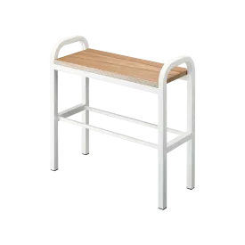 Shoe Organizer & Bench (18" H)  - Steel   Wood