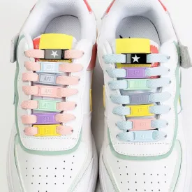 shoelaces decoration buckles rainbow color stylish shoestrings buckle ✈️ free.shipping