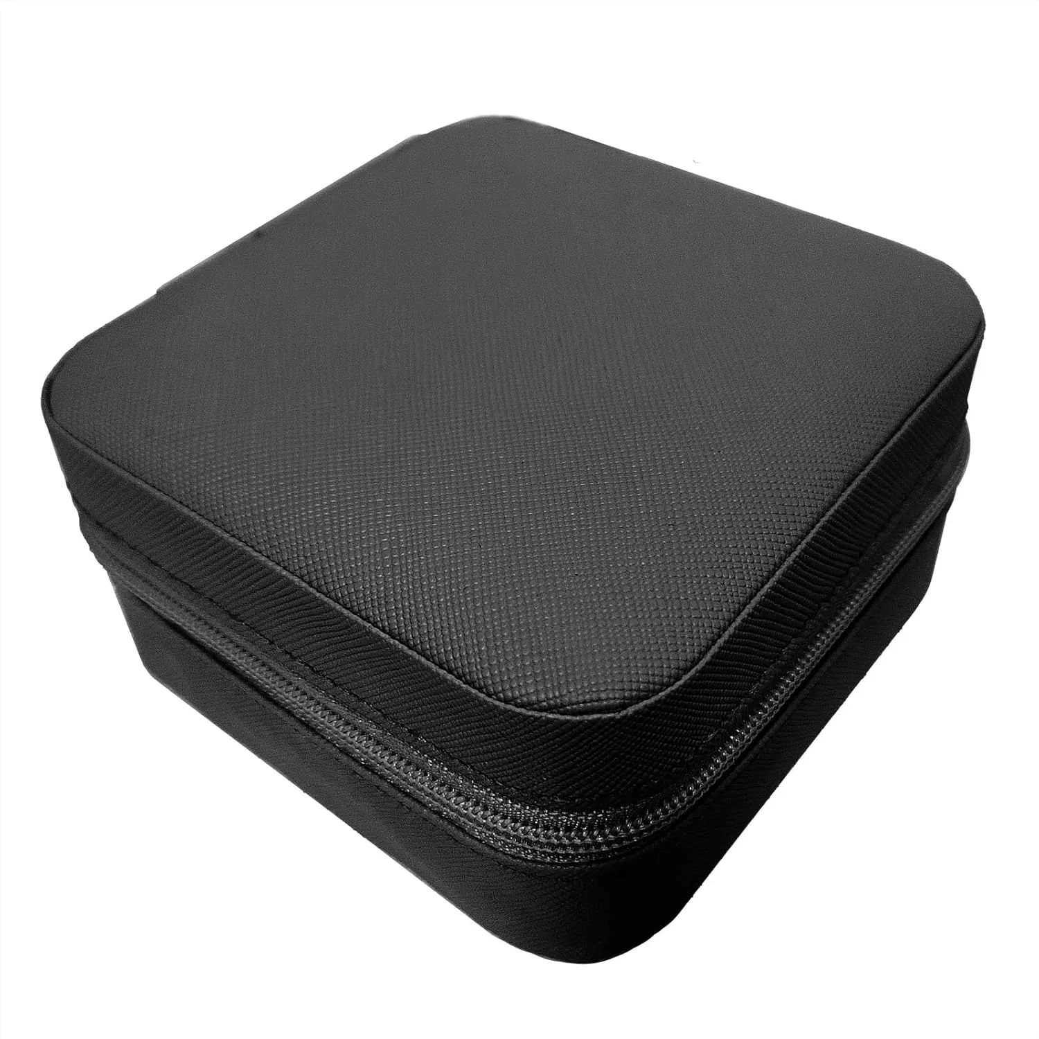 Small Travel Jewelry Box, Portable Mini Jewelry Leather Box Jewelry Ring Organizer Case Storage Holder Gift Boxes for Girls Women, Black
