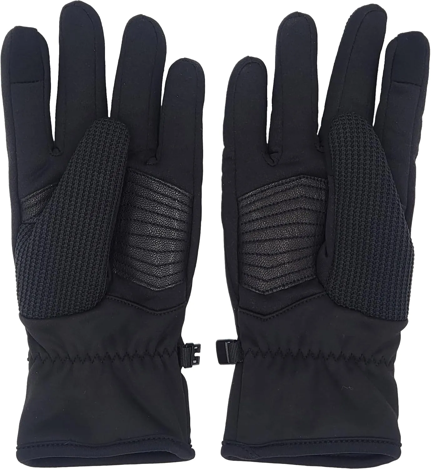 Spyder Core Conduct Gloves Touchscreen Compatible, Leather Palm Patch, 360 Degree Stretch, Sweater Knit Bonded
