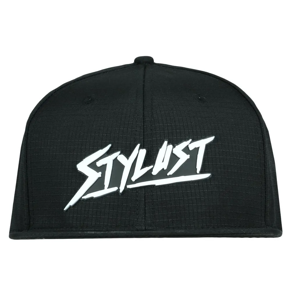 Stylust Ripstop Black Snapback Hat
