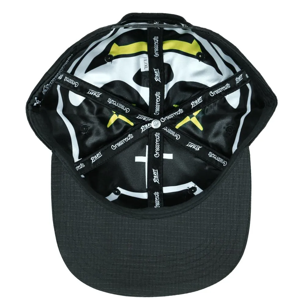 Stylust Ripstop Black Snapback Hat
