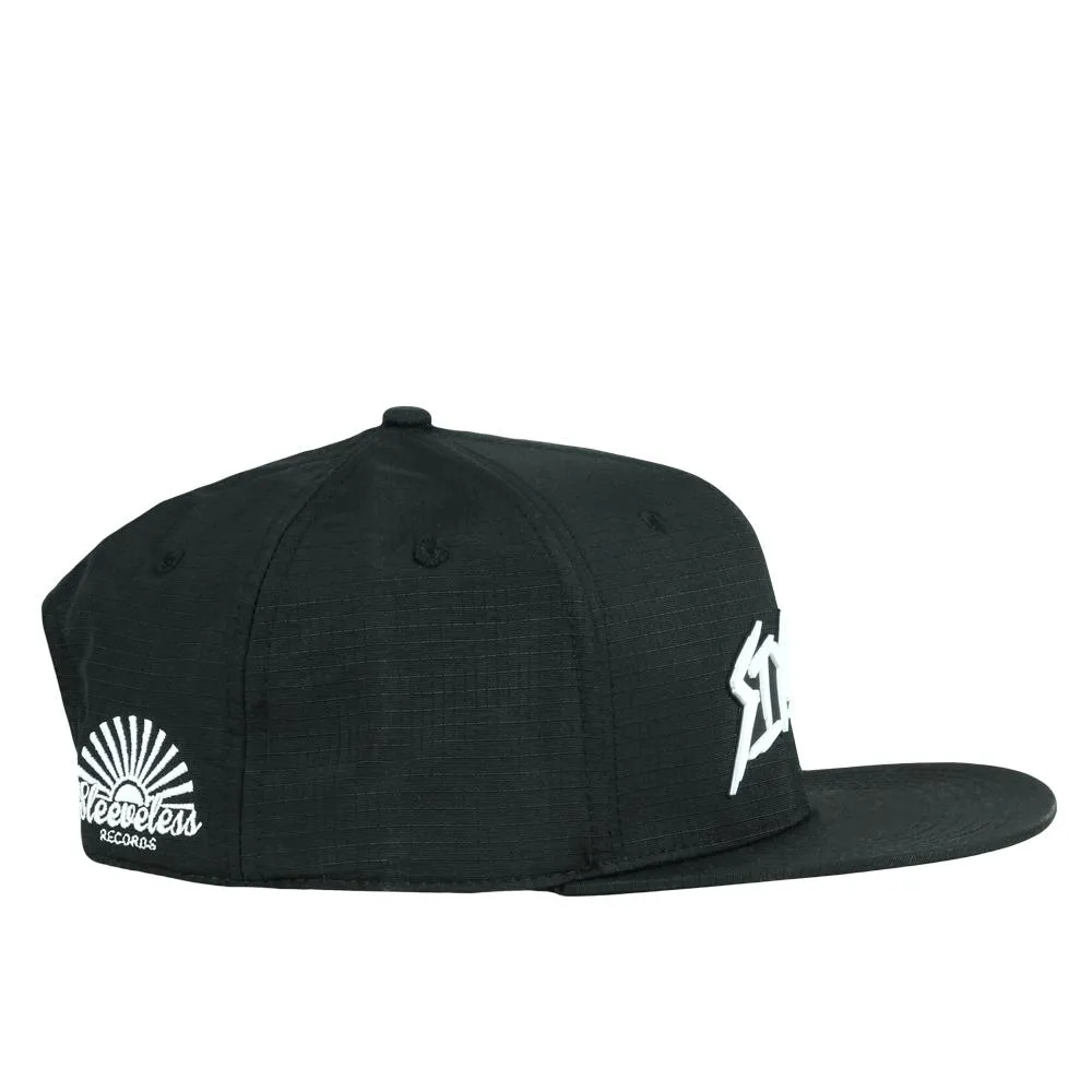 Stylust Ripstop Black Snapback Hat