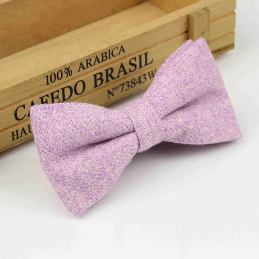 Superior Classical Formal Wool Cotton Bow Tie Gravata Multiple Colors Houndstooth Pattern Necktie Mens Luxury Tie Tweed Bowtie