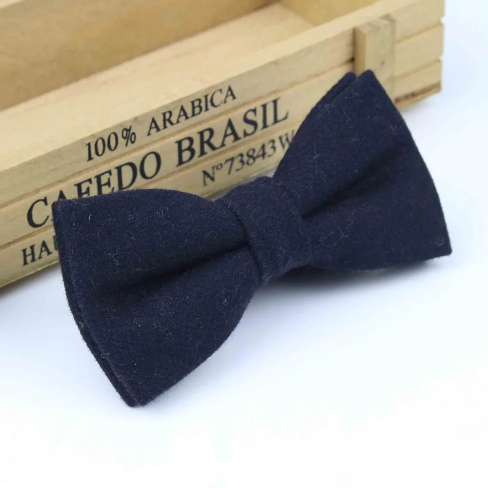 Superior Classical Formal Wool Cotton Bow Tie Gravata Multiple Colors Houndstooth Pattern Necktie Mens Luxury Tie Tweed Bowtie