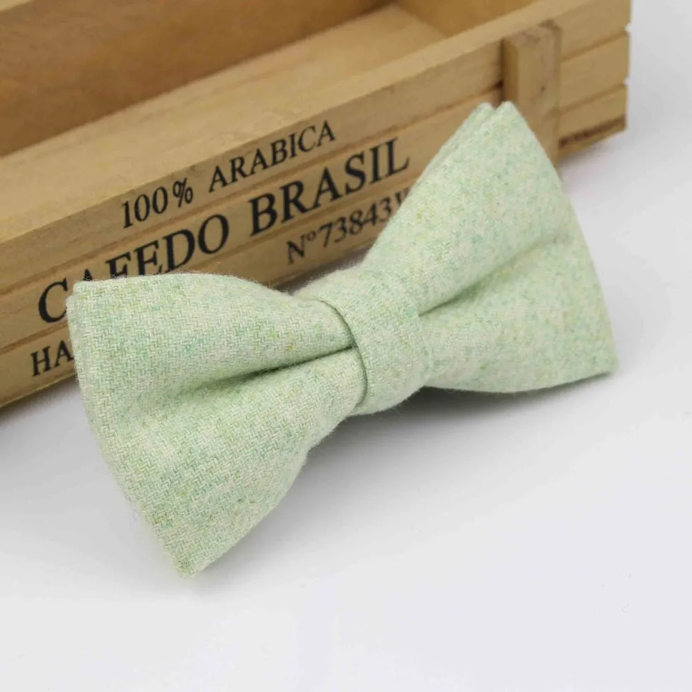 Superior Classical Formal Wool Cotton Bow Tie Gravata Multiple Colors Houndstooth Pattern Necktie Mens Luxury Tie Tweed Bowtie