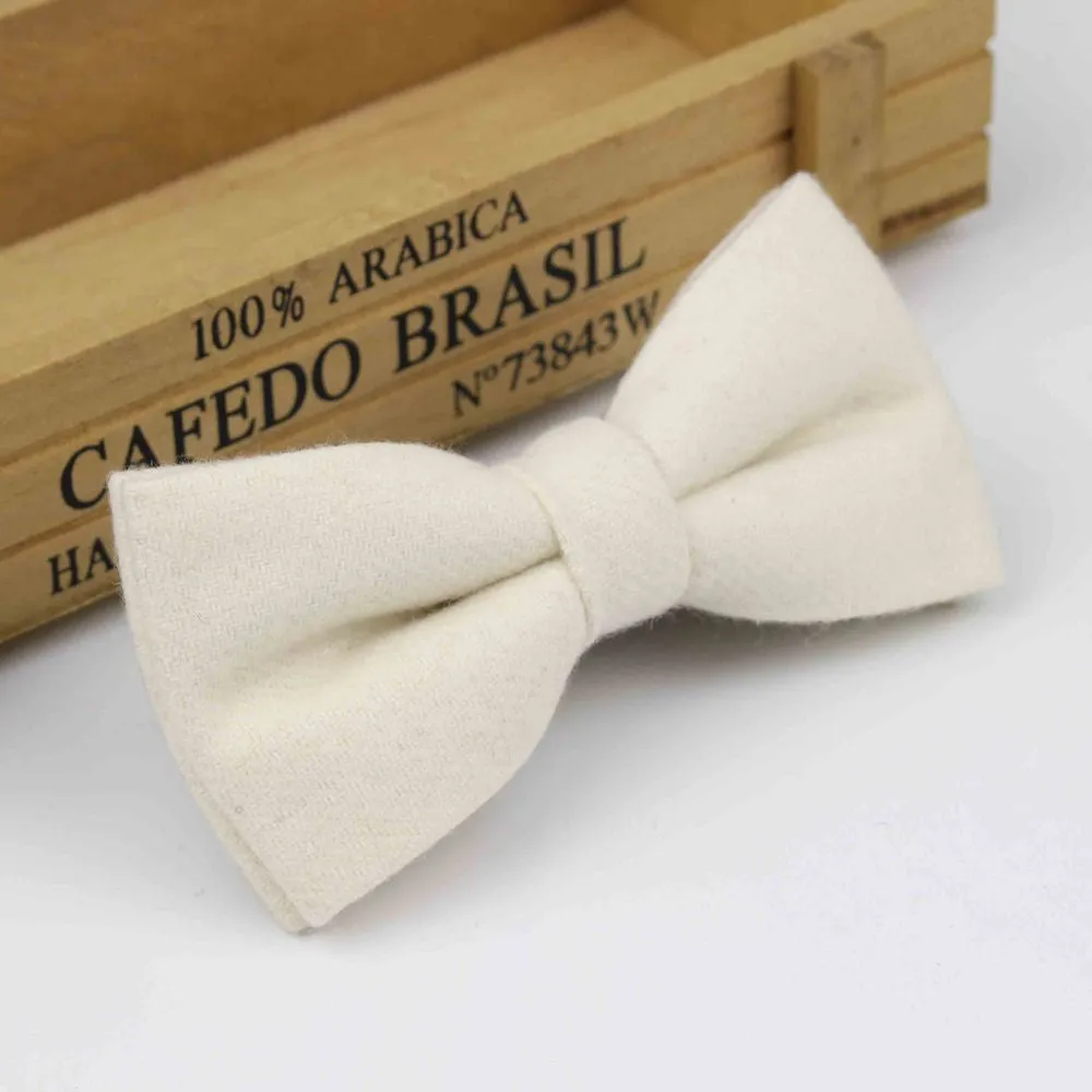 Superior Classical Formal Wool Cotton Bow Tie Gravata Multiple Colors Houndstooth Pattern Necktie Mens Luxury Tie Tweed Bowtie