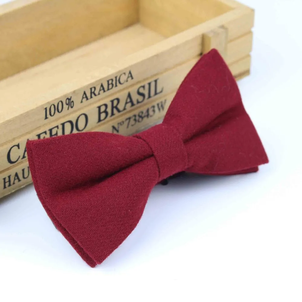Superior Classical Formal Wool Cotton Bow Tie Gravata Multiple Colors Houndstooth Pattern Necktie Mens Luxury Tie Tweed Bowtie