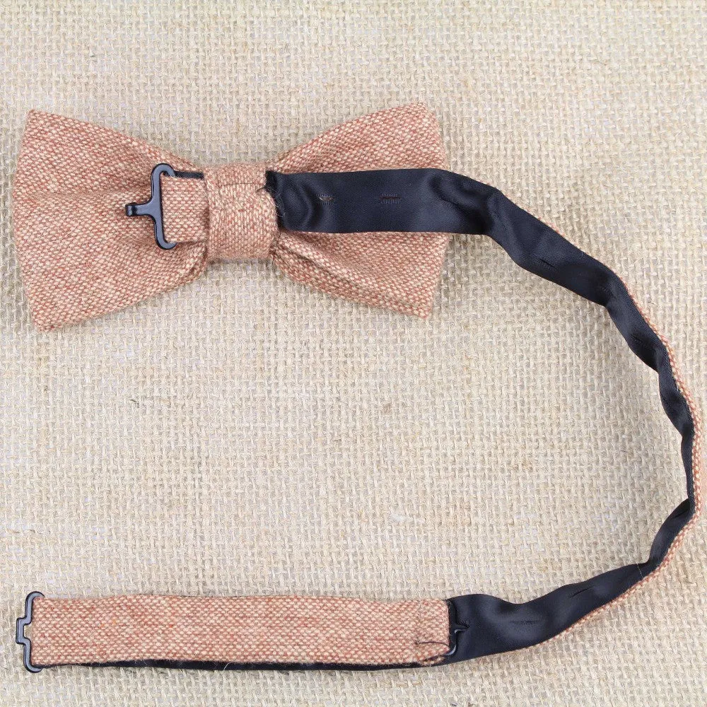 Superior Classical Formal Wool Cotton Bow Tie Gravata Multiple Colors Houndstooth Pattern Necktie Mens Luxury Tie Tweed Bowtie