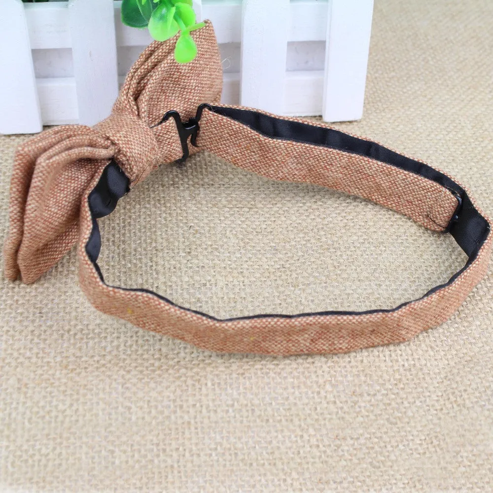 Superior Classical Formal Wool Cotton Bow Tie Gravata Multiple Colors Houndstooth Pattern Necktie Mens Luxury Tie Tweed Bowtie