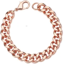 Tondiamo Copper Bracelet for Men Valentine's Day Jewelry Gift 1 Unit Men's 7.5 Inch Solid Copper Link Pure Bracelets for Women Health Jewelry Gift