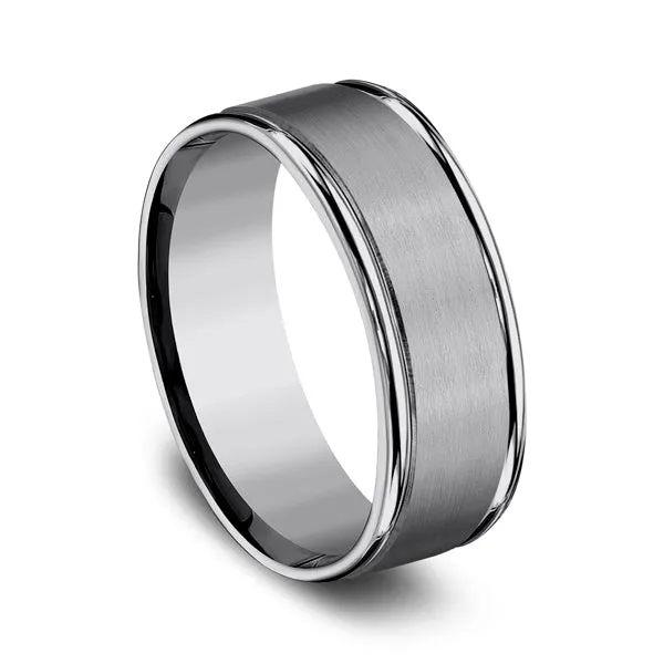 Tungsten 6mm/8mm Comfort-Fit Design Wedding Band