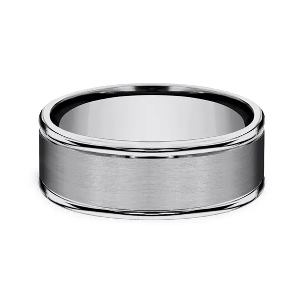 Tungsten 6mm/8mm Comfort-Fit Design Wedding Band