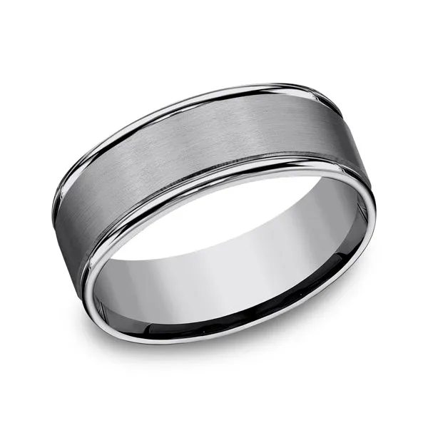 Tungsten 6mm/8mm Comfort-Fit Design Wedding Band