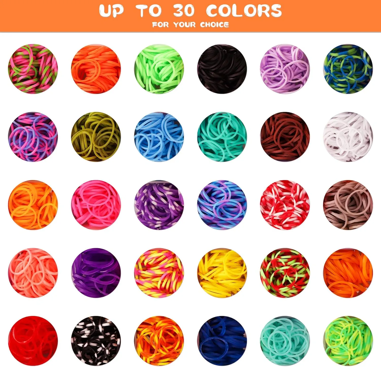 UUEMB 3000  Rubber Band Bracelet Kit, Colorful Loom Bracelet Making Kit with Storage Box, DIY Art Craft Set with Charms Beads for Beginners Birthday Christmas Parties Gift