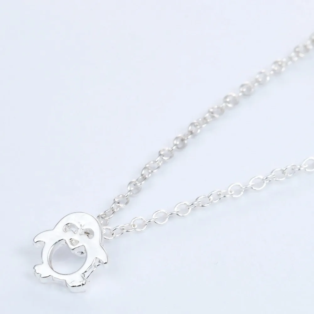 Winter Women Pendant Necklace Penguin and Igloo Silver Gold Penguin Necklace For Girl Gift Vintage Handmade Jewelry