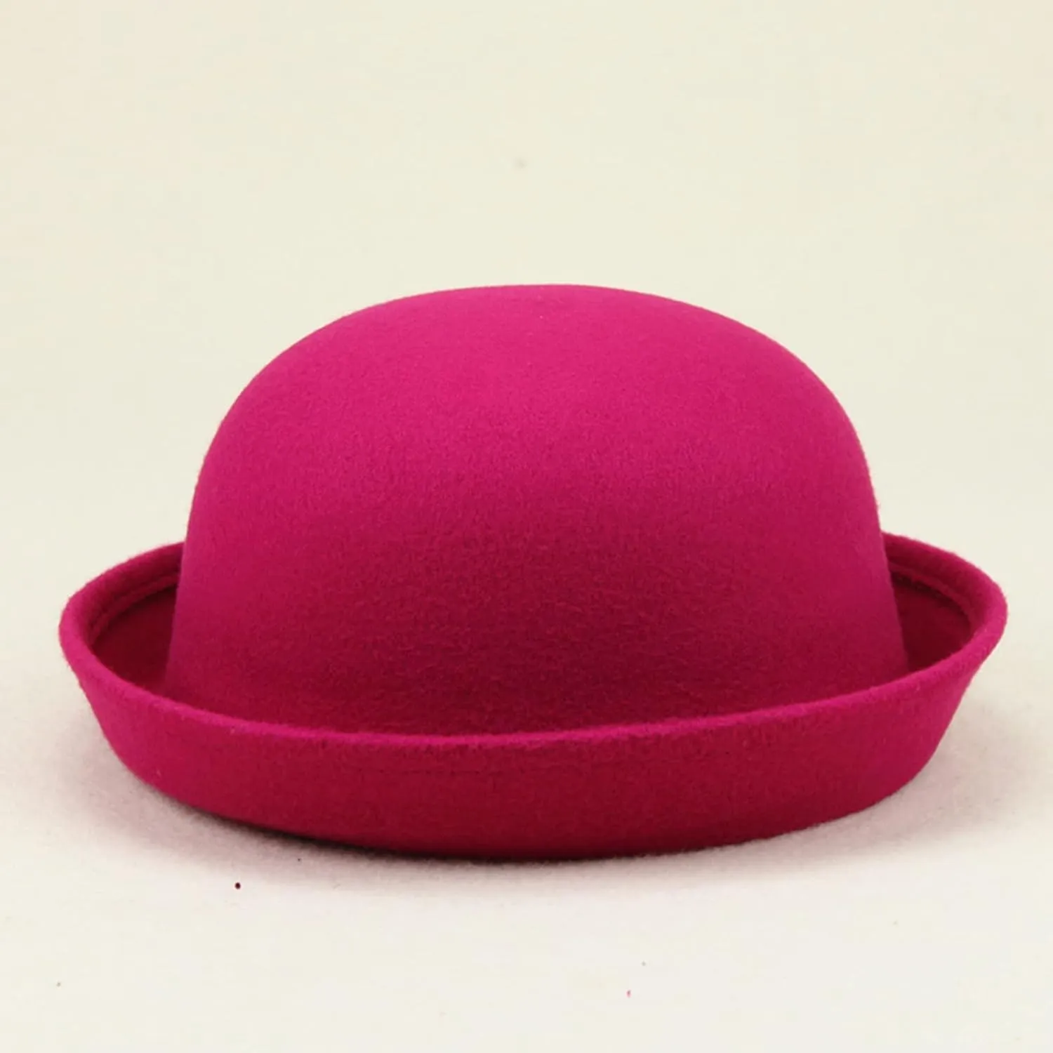 Women 1920s Vintage Cloche-Fedora-Hat Womens Winter Rolled Church Cloche Bucket Bowler Hats with Flower