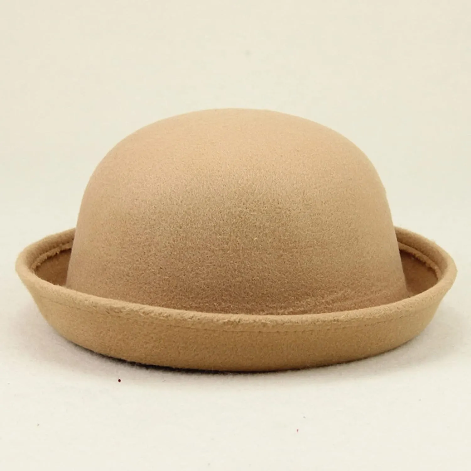 Women 1920s Vintage Cloche-Fedora-Hat Womens Winter Rolled Church Cloche Bucket Bowler Hats with Flower